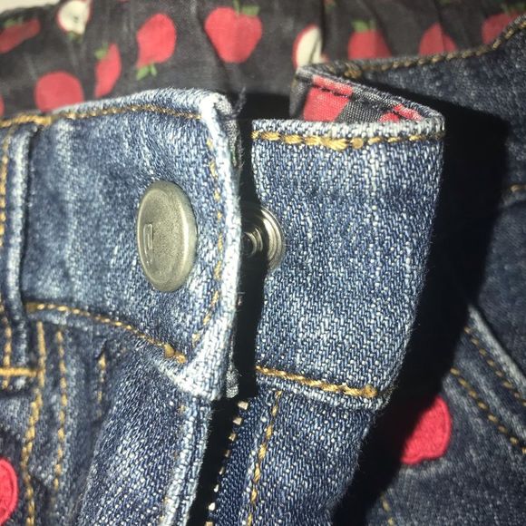 Gymboree Apple Print Jeans Size 8 - Picture 6 of 6